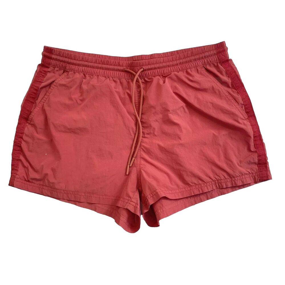 Athleta Etruscan Red Shorts Size 6 Lightweight Recycled Nylon Expedition 2.5”